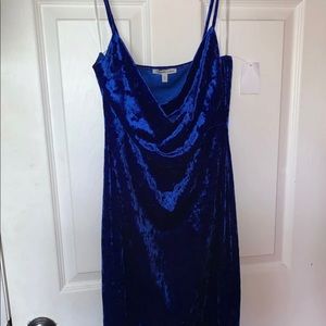 Crushed velvet dress
